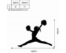 Acclamation de joie Fille Silhouette